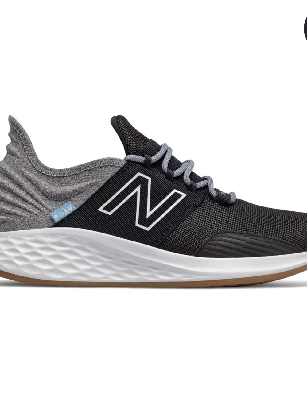 New Balance Black and Gray Athletic Sneakers - Fresh Foam ROAV - Picture 11 of 11